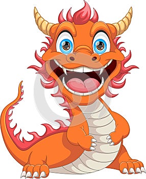 Cute Chinese dragon cartoon