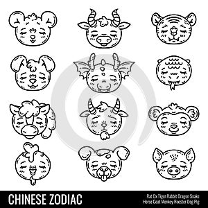 Cute chinese zodiac