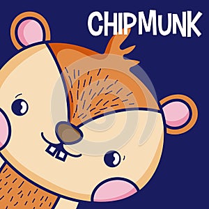 Cute chipmonk cartoon