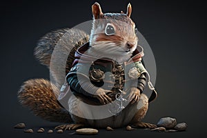 Cute Chipmunk: Unreal 5 Hyper-Detailed 3D Render