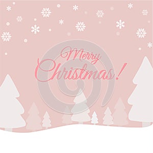 Cute christmas background template for card banner.