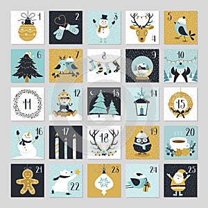 Cute Christmas Countdown Advent Calendar