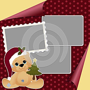 Cute christmas frame template