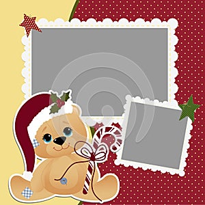 Cute christmas frame template