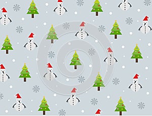 Cute Christmas and Merry Christmas background Vector