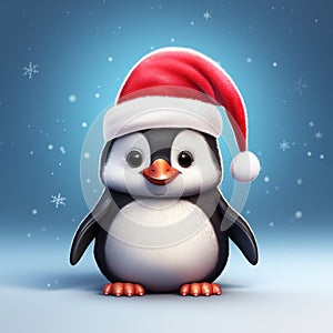 Cute Christmas penguin