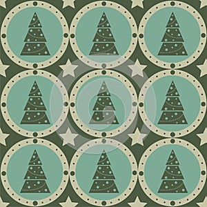 Cute christmas tree pattern