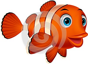 Cute clown fish cartoon