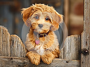 a cute cockerpoo dog