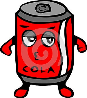 Cute Cola with red collor