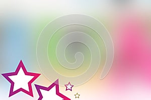 Cute Colorful PINK STAR Background for little Kids- 21 JULY 2017