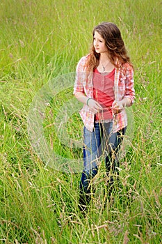 Cute Country Teen Gazing