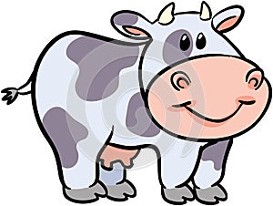 Cute cow vector illustration