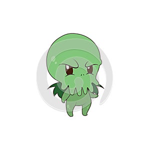 Cute Cthulhu being mad photo