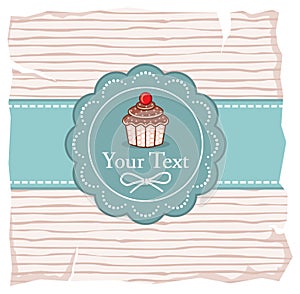 Cute cupcake gift card