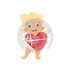 Cute Cupid character. Amur babies. Vector characters.