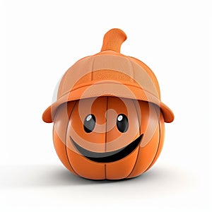 Cute 3d Jackolantern With Athlete Hat For Father\'s Day photo