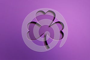 Cute 3d purple autumn leaf shape logo design.