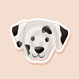 Cute Dalmatian dog sticker