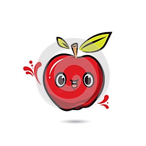 Cute Character Design Apple face photo
