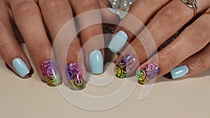 Cute design of manicure gel