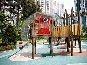 Cute design playground at the park