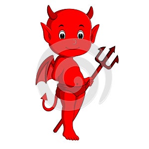 Cute devil cartoon