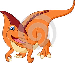 Cute dinosaur cartoon illustration