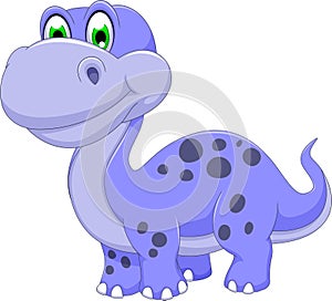 Cute dinosaur cartoon smiling