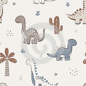 Cute Dinosaur Pattern for Children\'s Fabric
