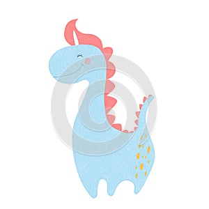 Cute dinosaur unicorn baby print dino with horn