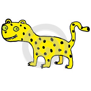 Cute doddle draw of Jaguar photo