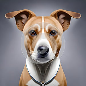 Cute dog looking at the viewer - ai generated image