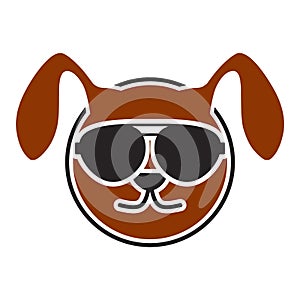 cute dog logo