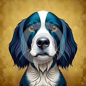Cute dog looking at the viewer - ai generated image