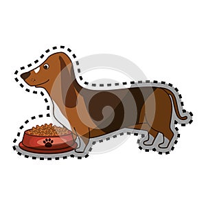 Cute doggy pet icon