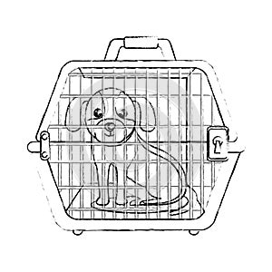 Cute doggy pet icon