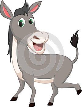Cute donkey cartoon