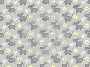 Cute donkey pattern