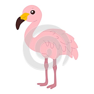 cute doodle flamingo
