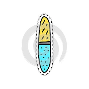 Doodle sticker with nailfile. photo