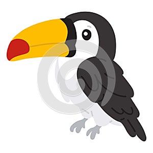 cute doodle toucan