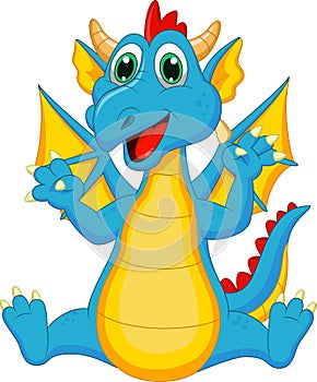 Cute dragon cartoon