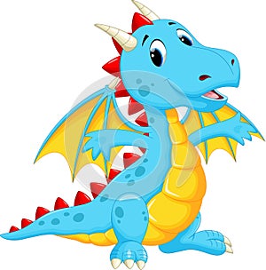 Cute dragon cartoon