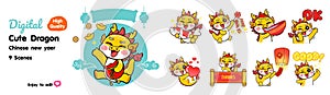 cute dragons for Chinese New Year