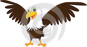 Cute eagle cartoon