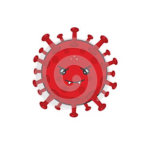 Evil Virus Characters Vector Illustration