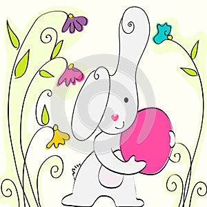 Cute Easter bunny