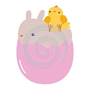 Cute easter characters