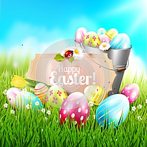 Cute Easter greeting card